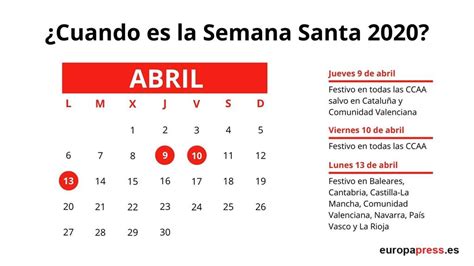 cuando cae semana santa 202